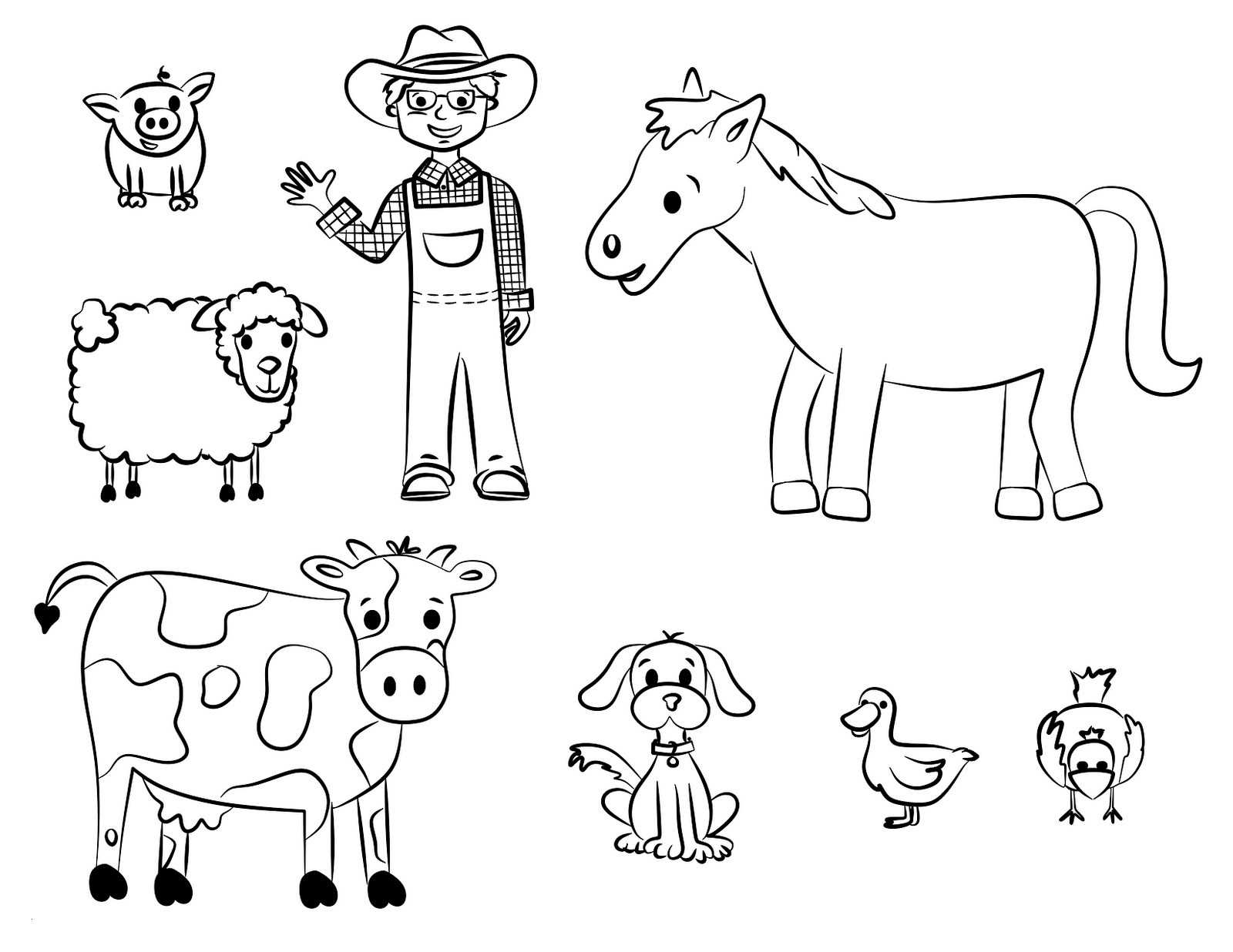 Farm Animal Coloring Pages for toddlers Best Old Mcdonald Coloring Page Back to School Pinterest