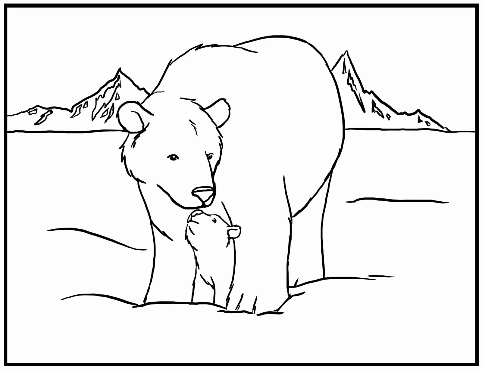 Coloring Pages Polar Animals Awesome 12 Bear Coloring Pages Coloring Page