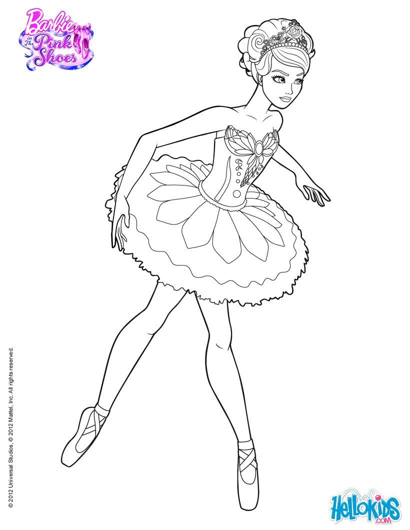 Ballerina Coloring Page Awesome Giselle Main Character the Ballet Barbie Printable
