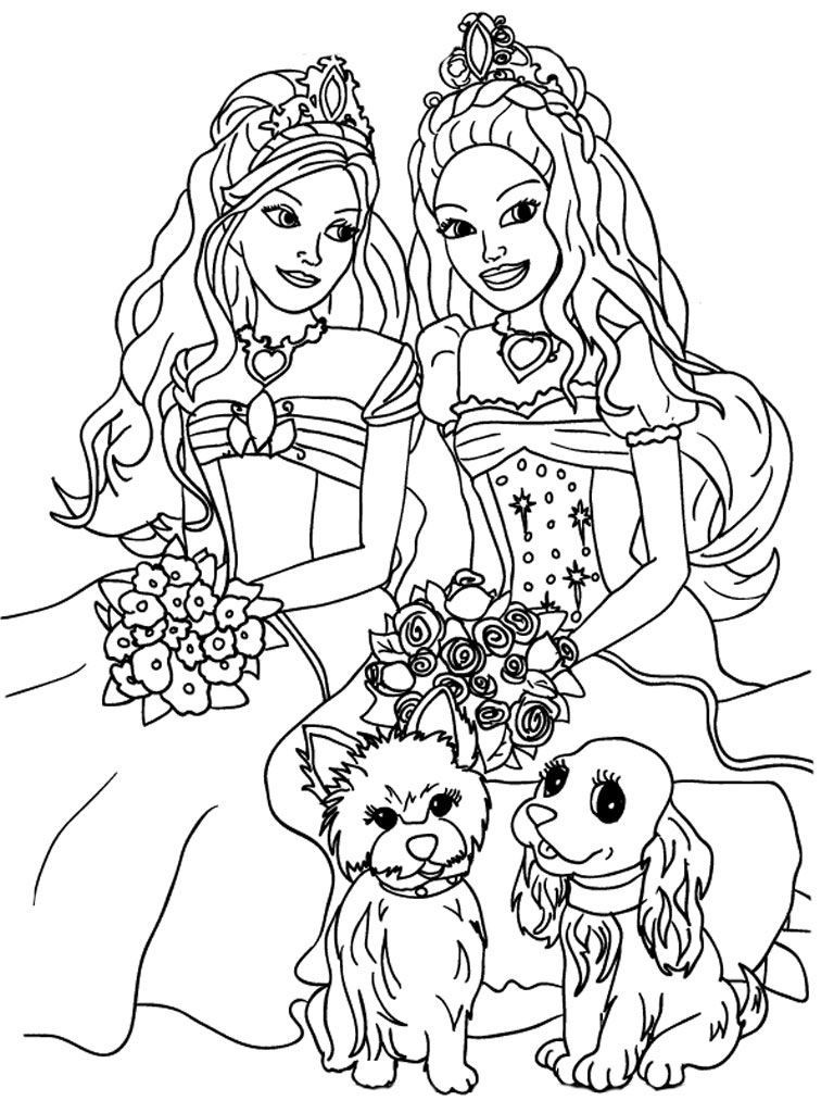 Surging Barbie Coloring Pages To Print Out Kids Sheets And The Diamond Castle