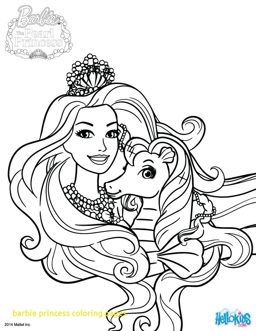 Barbie Princess Coloring Pages Lovely Barbie Princess Coloring Pages with Free Line Barbie Princess