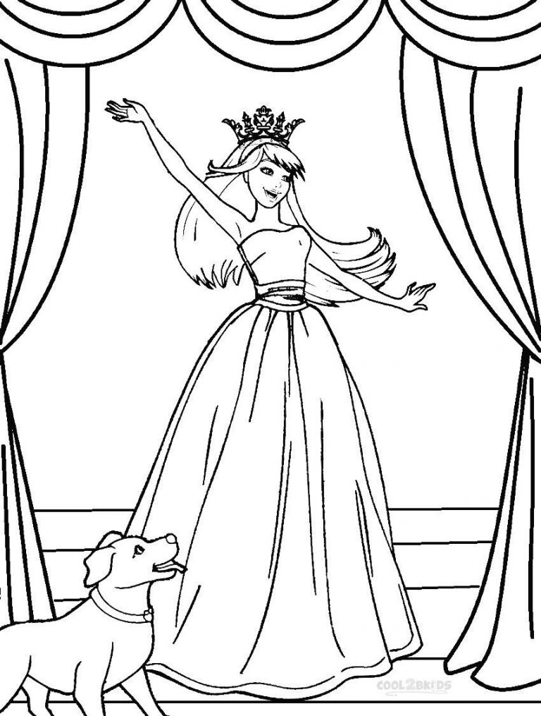 Barbie Princess Coloring Pages Games BubaKids