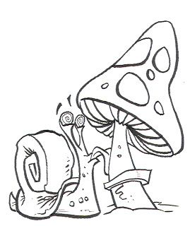 cartoon mushroom coloring pages Gravy Productions