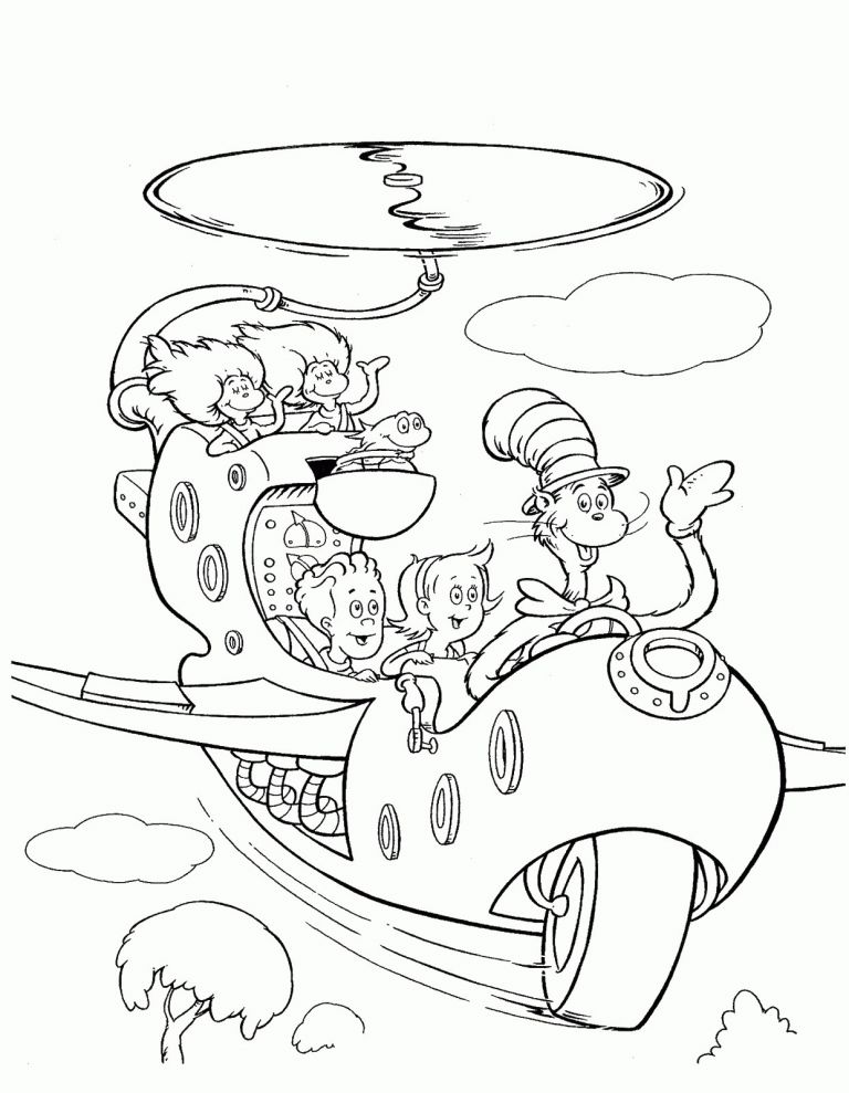 Christmas Cat Coloring Page | BubaKids.com