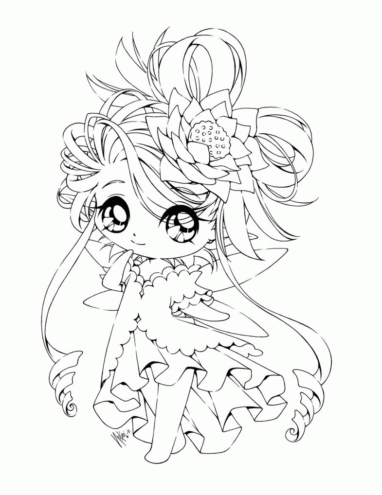 Chibi Princess Coloring Pages Anime Coloring Pages Chibi coloring