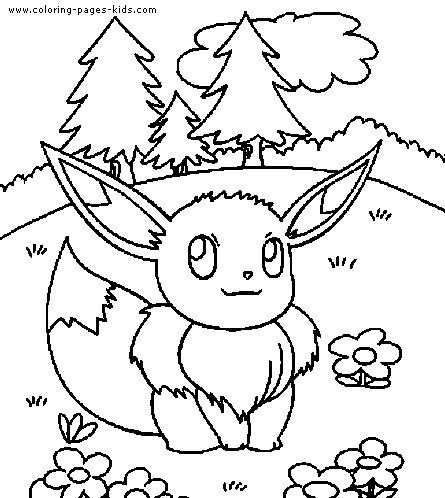 color pages pokemon Pokemon color page cartoon characters coloring pages col
