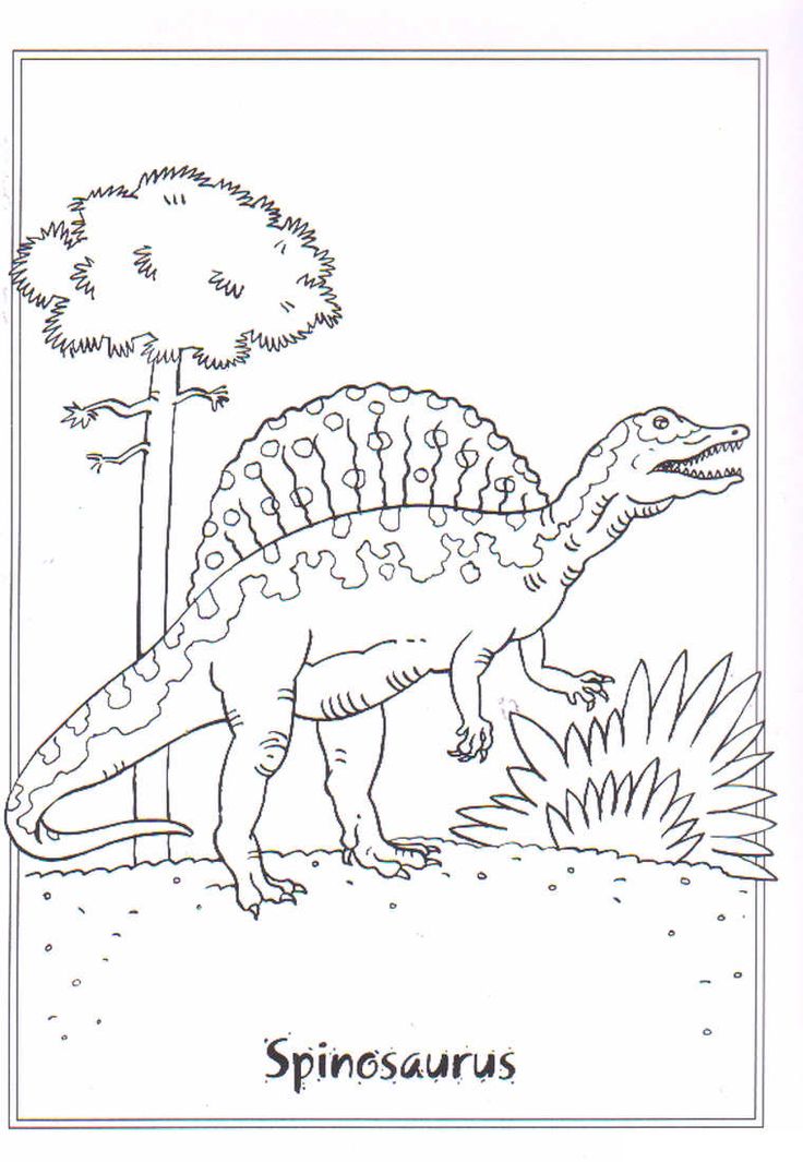 coloring page Dinosaurs 2 Spinosaurus