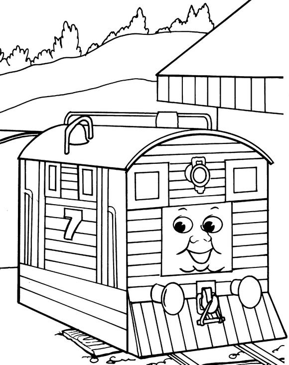 coloring page Thomas the Train Thomas the Train