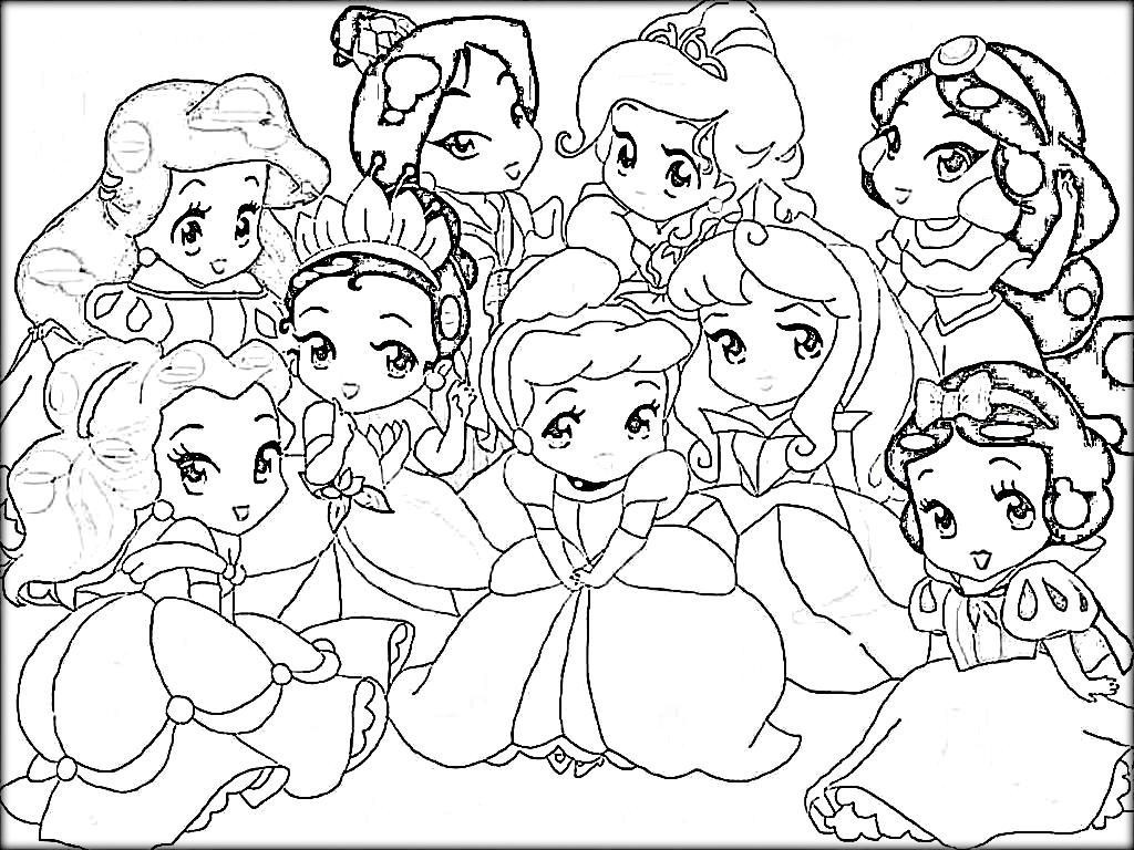 Coloring Pages Little Princesses