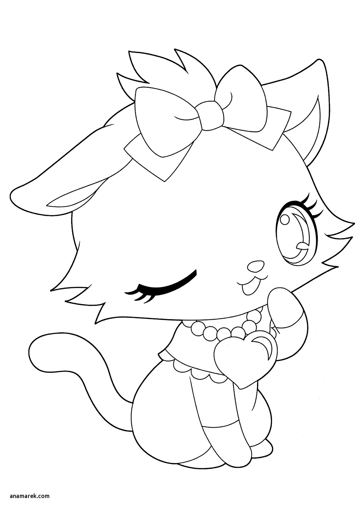 Kitty Cat Coloring Pages Printable Beautiful Kitty Cat Coloring Pages Coloring Page