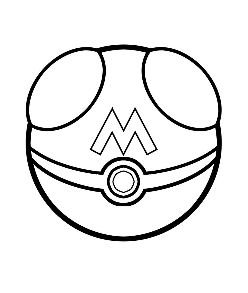 Helpful Pokemon Ball Coloring Page Pokeball Pages
