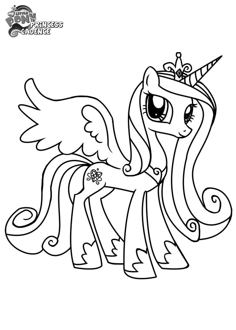 little pony coloring pages princess cadence Cadence Coloring Pages Pony Princess