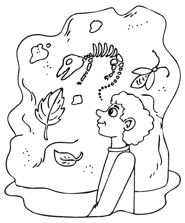 crayola coloring pages Museum Dinosaurs coloring page