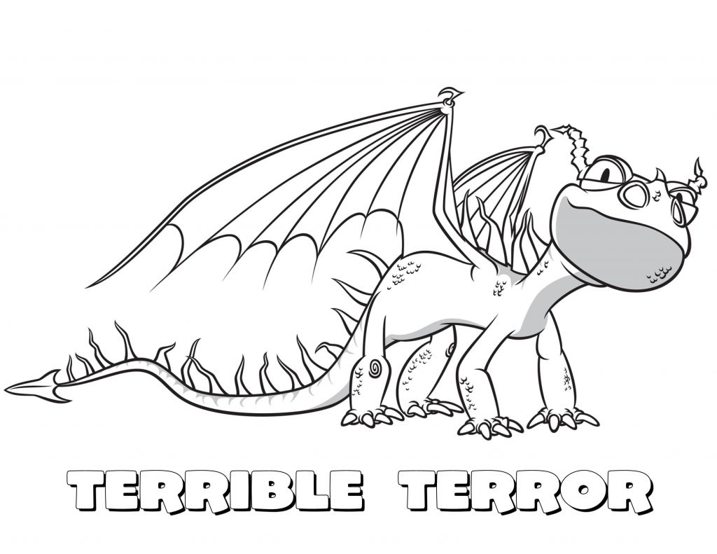 Cute Dragon Coloring Pages | BubaKids.com