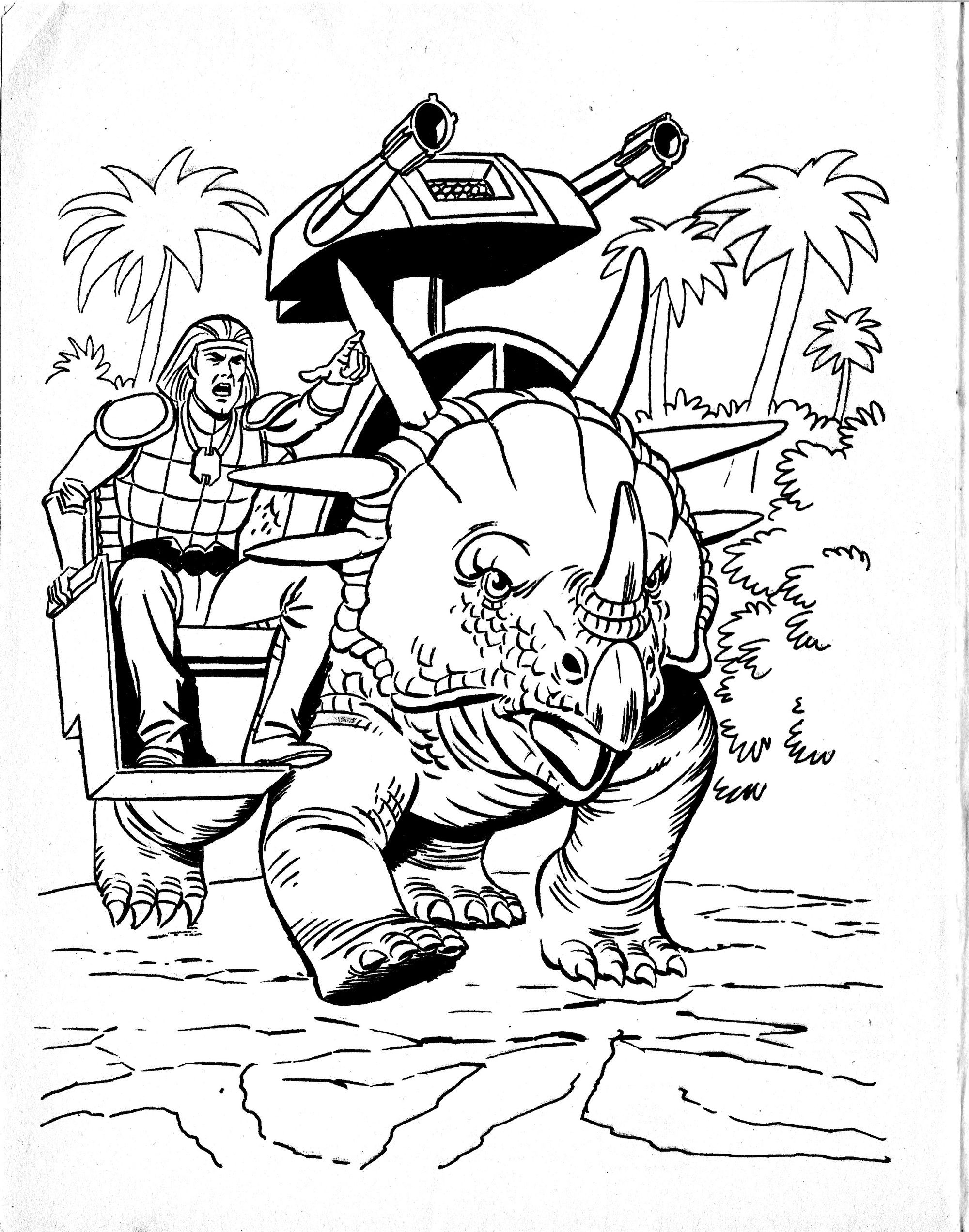 Image Dino Riders Coloring Page 4 Dinopedia