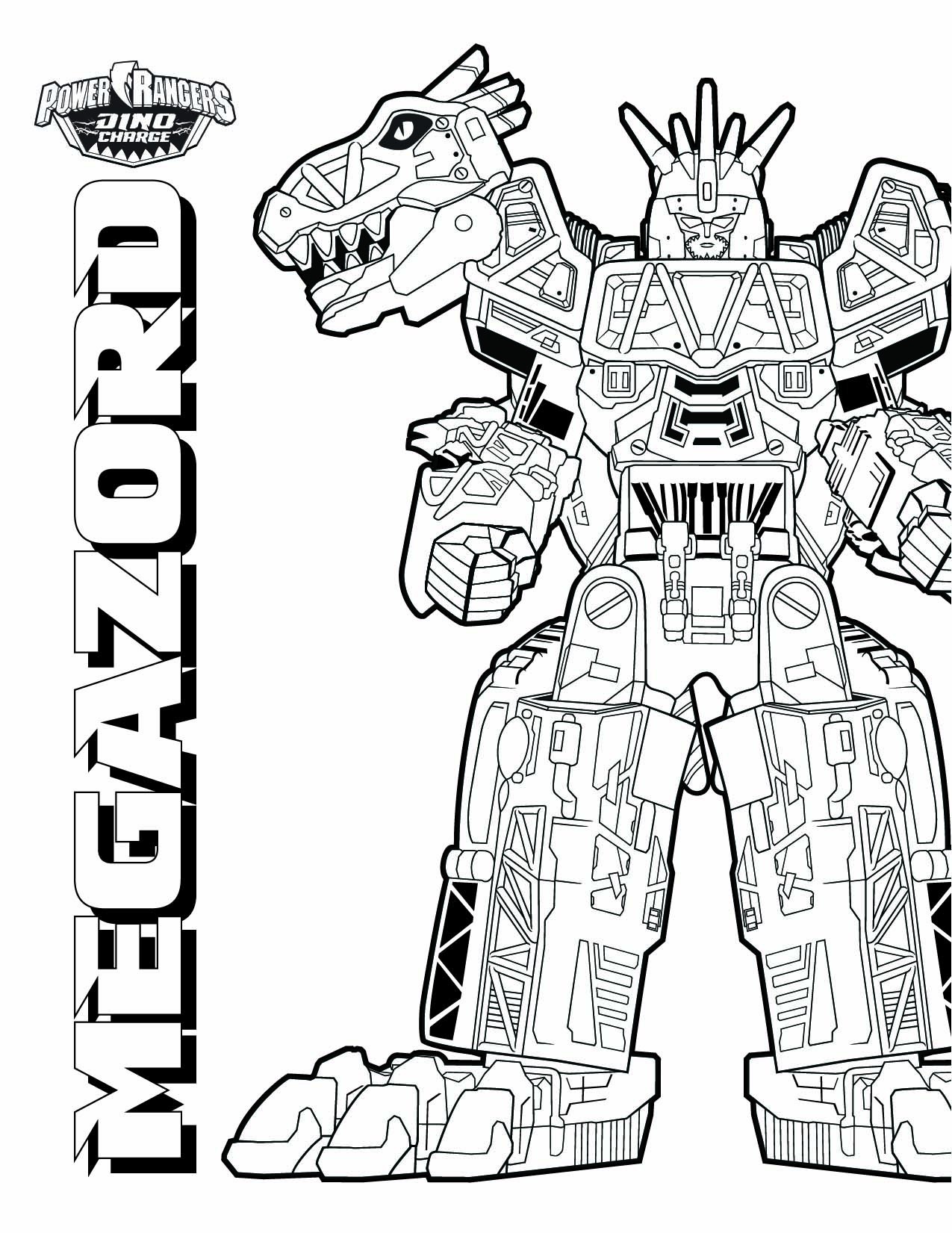 Power Rangers Megazord Coloring Pages GetColoringPages
