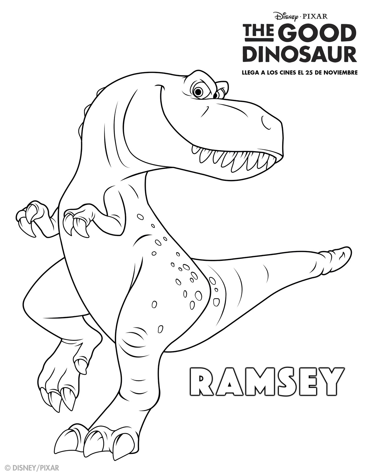 The Good Dinosaur Coloring Pages Ramsey