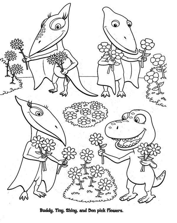dinosaur train coloring pages