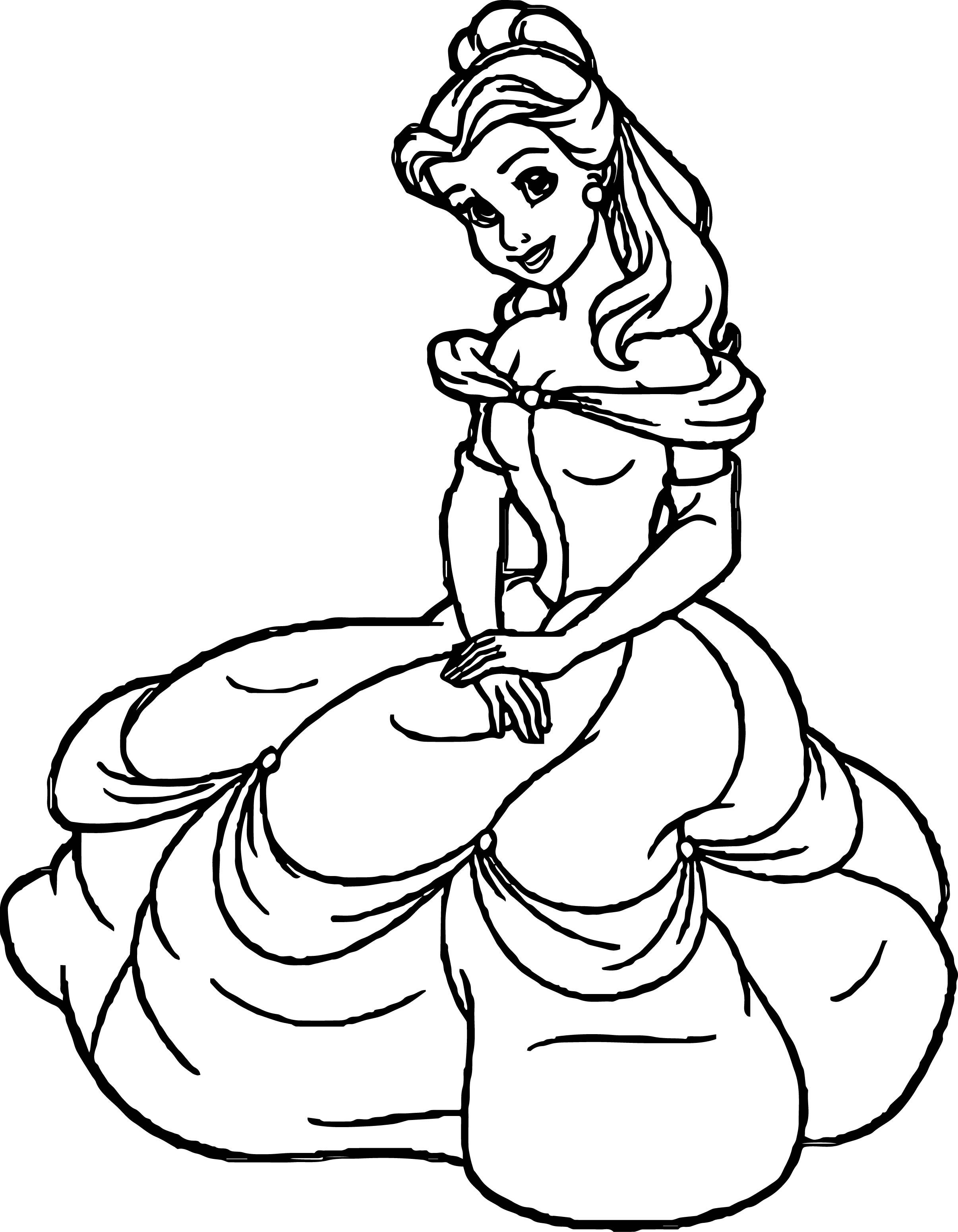 Princess Coloring Pages New Beautiful Easy Disney Princess Coloring Pages Download Lively Belle