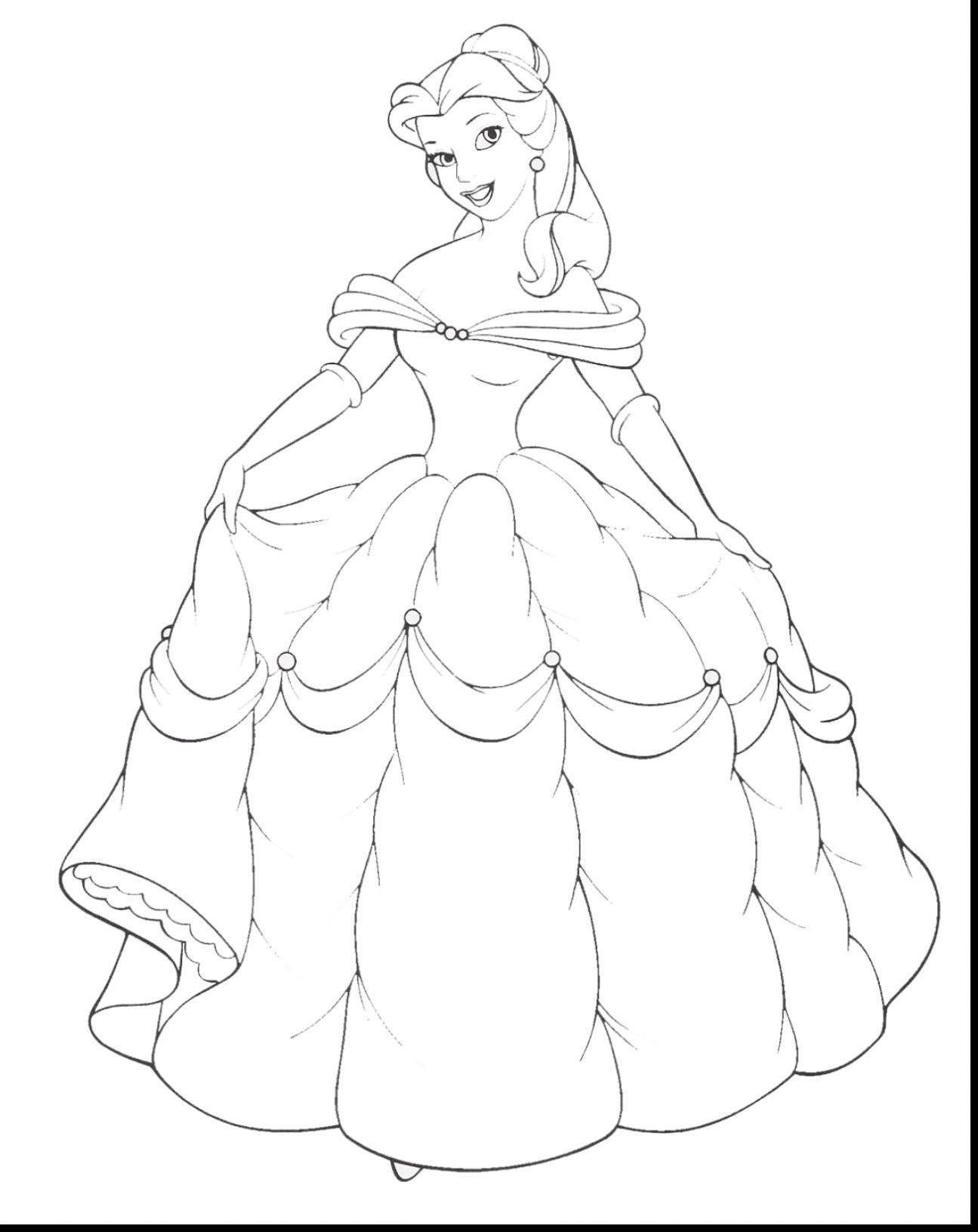 Disney Princess Dress Up Coloring Pages | BubaKids.com