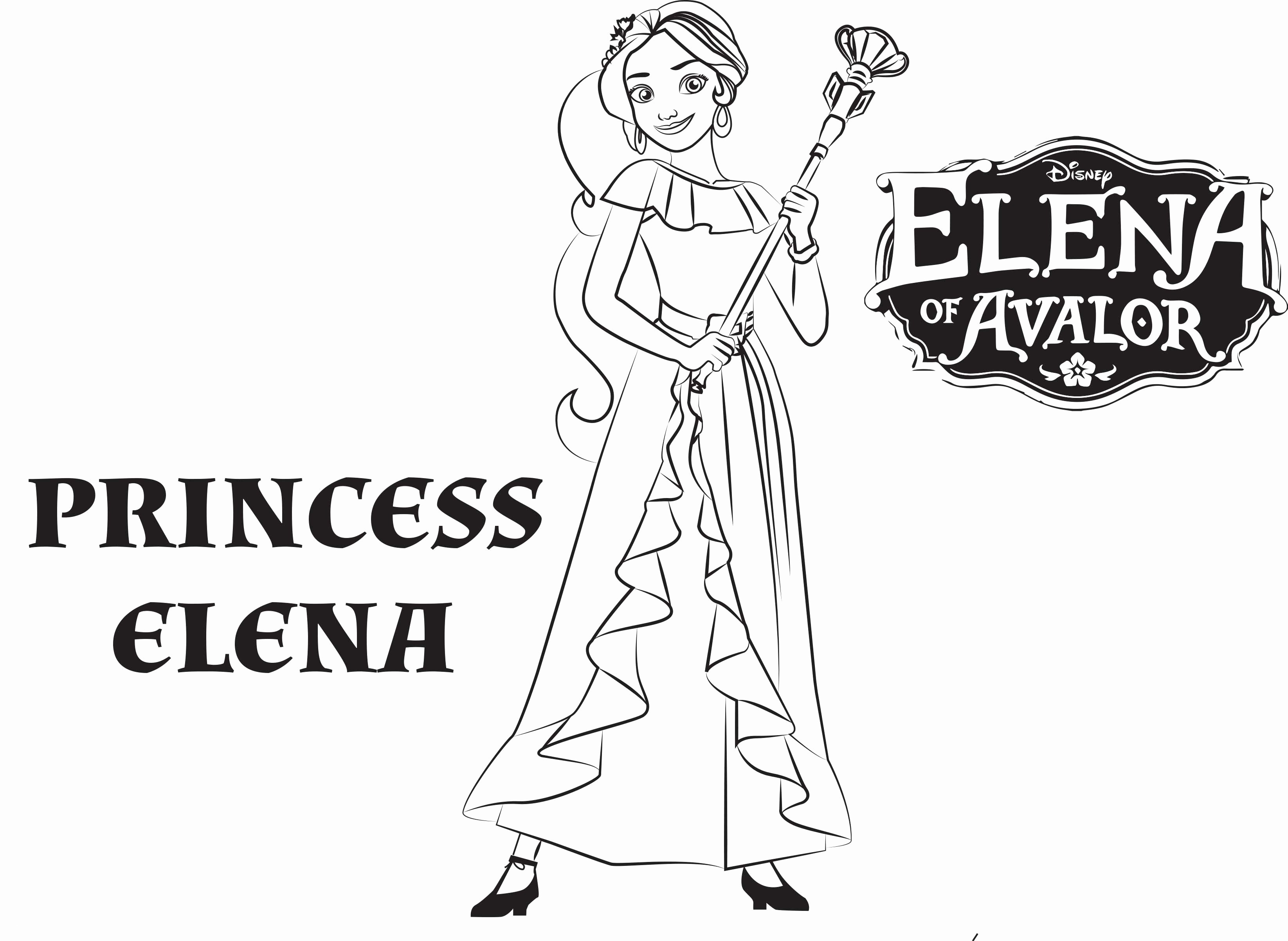 Elena Avalor Coloring Pages to Print New Princess Coloring Best Disney S Elena Avalor Coloring