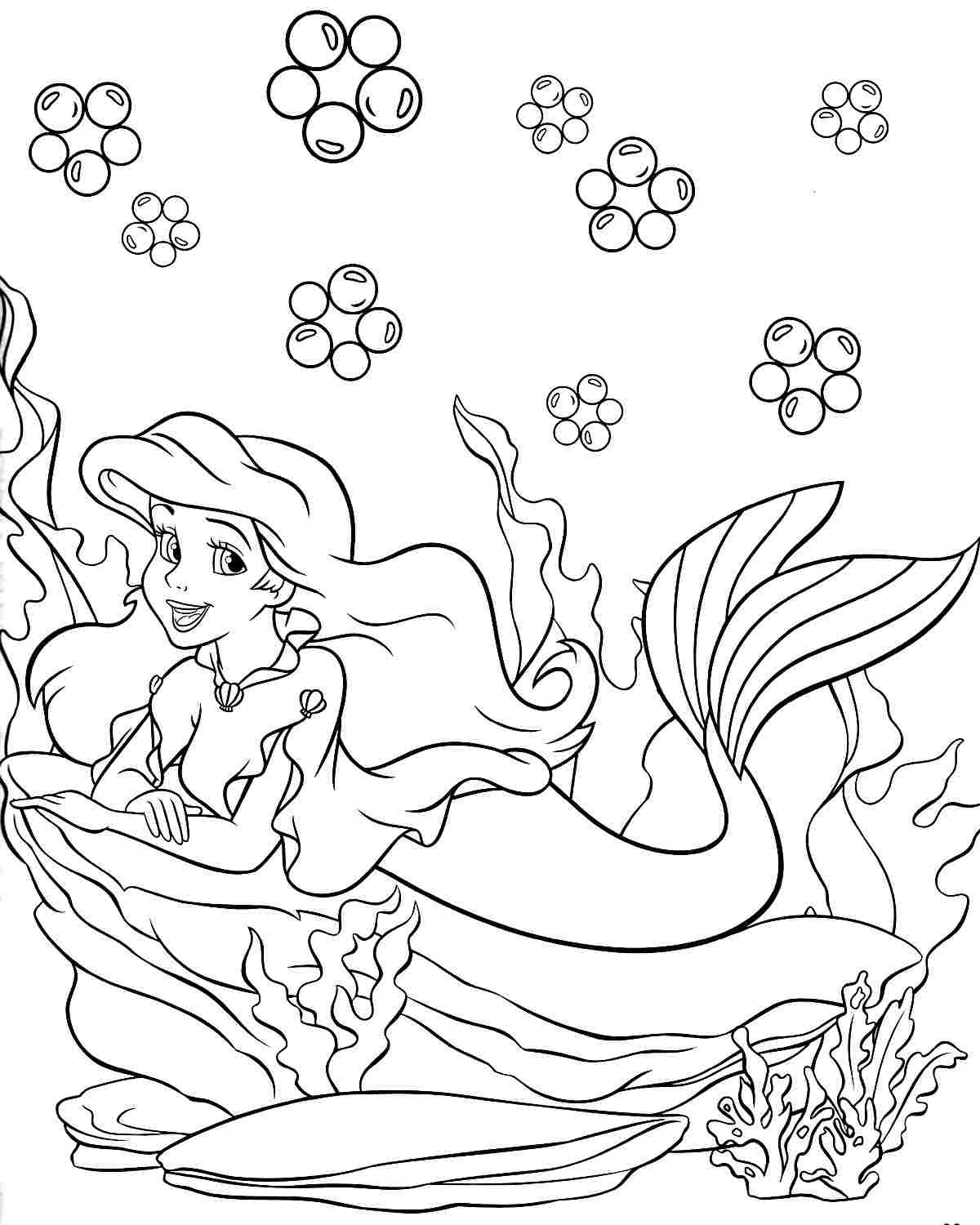 Disney Princess Ariel Coloring Pages 84 with Disney Princess Ariel Coloring Pages