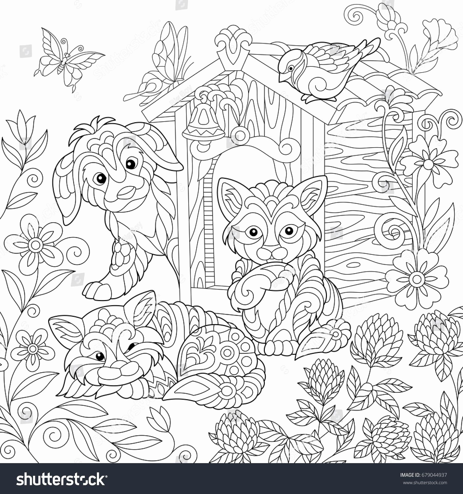 Full Page Printable Coloring Pages Elegant Best Od Dog Coloring