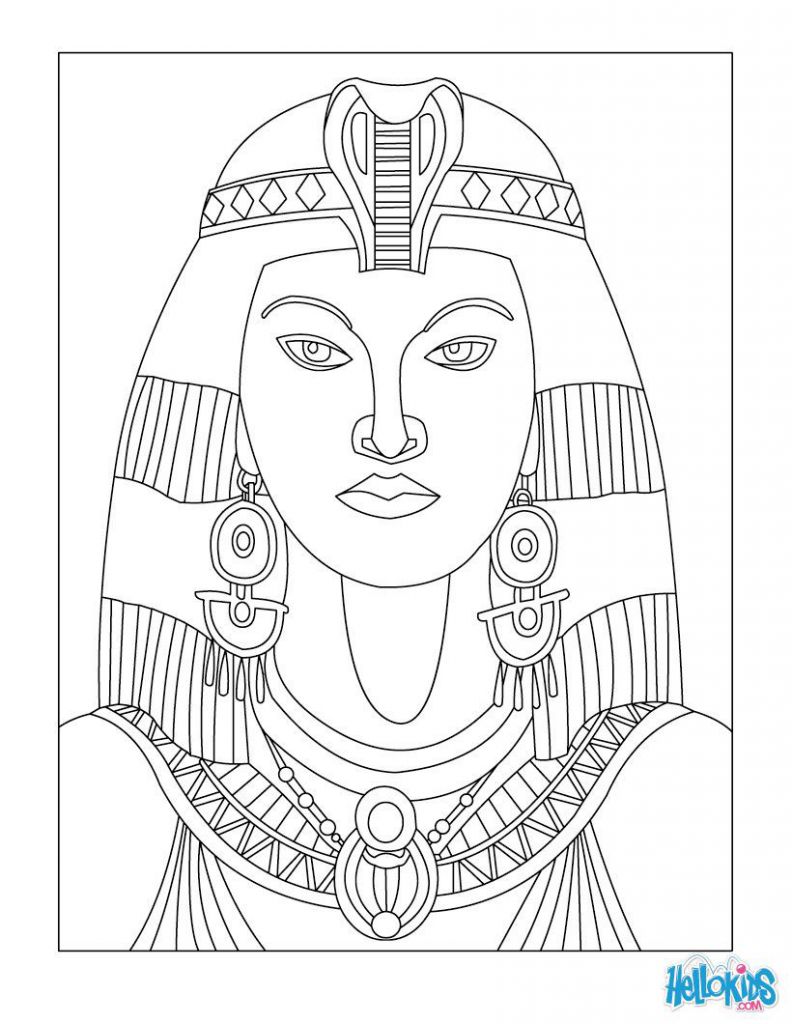 Egyptian Princess Coloring Pages - BubaKids.com