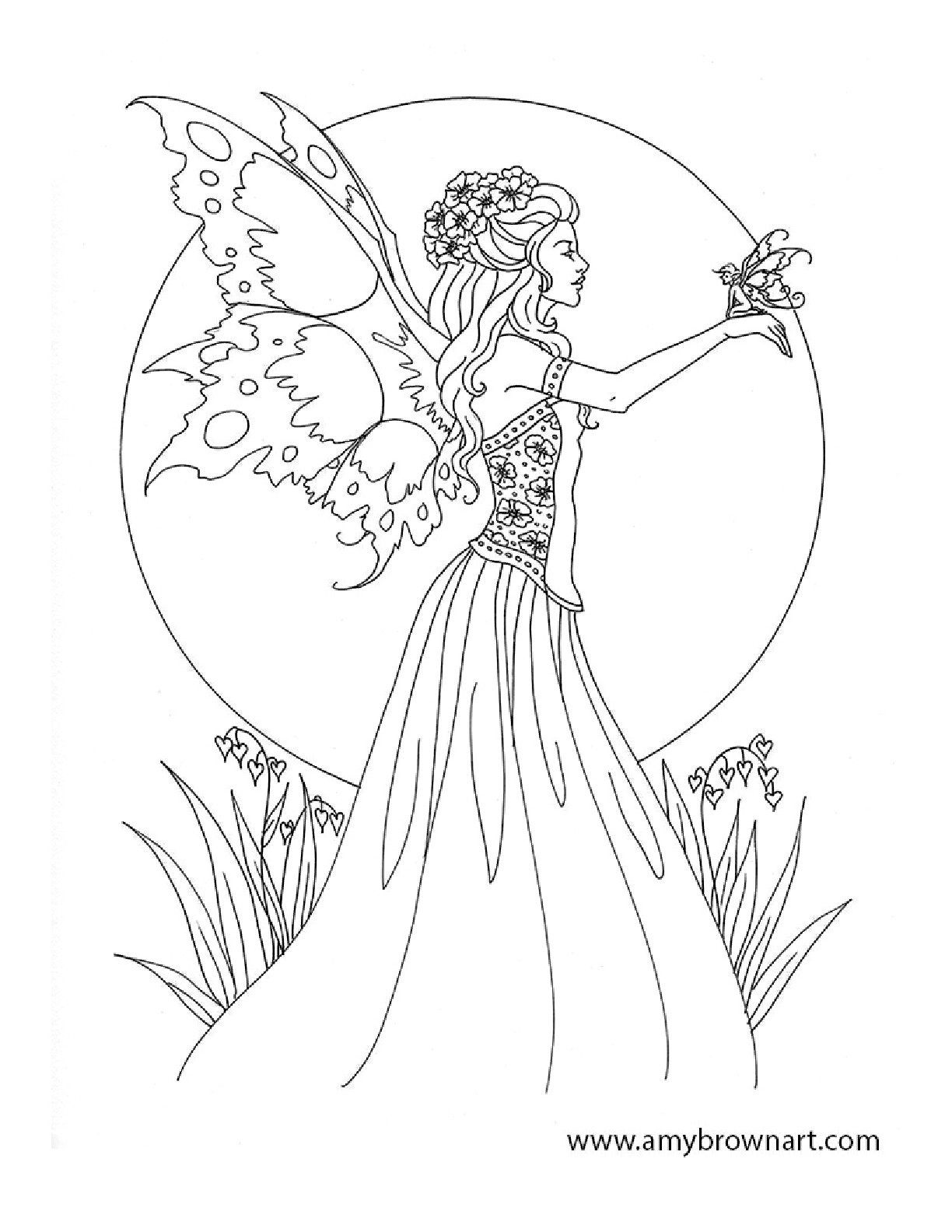 Free Amy Brown Fairy Coloring Pages