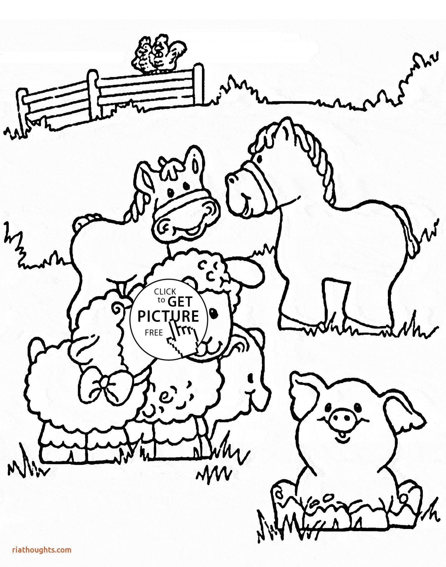 Farm Animals Coloring Pages Stylish Farm Animals Luxury Farm Animals Coloring Pages Heathermarxgallery