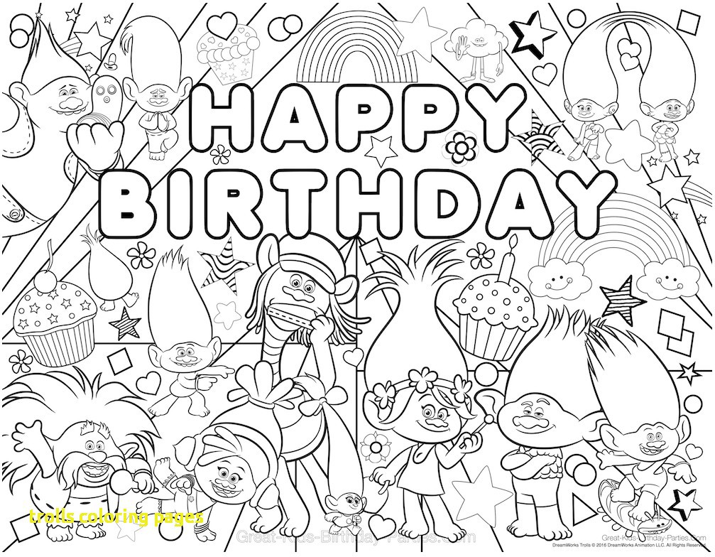 Trolls Coloring Pages With 30 Printable Movie