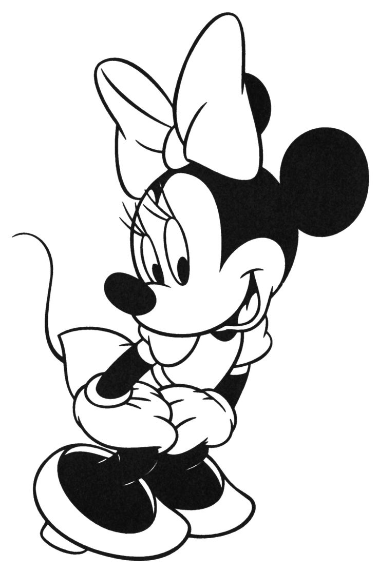 free minnie mouse printables Free Printable Disney Minnie Mouse Cartoon Colori
