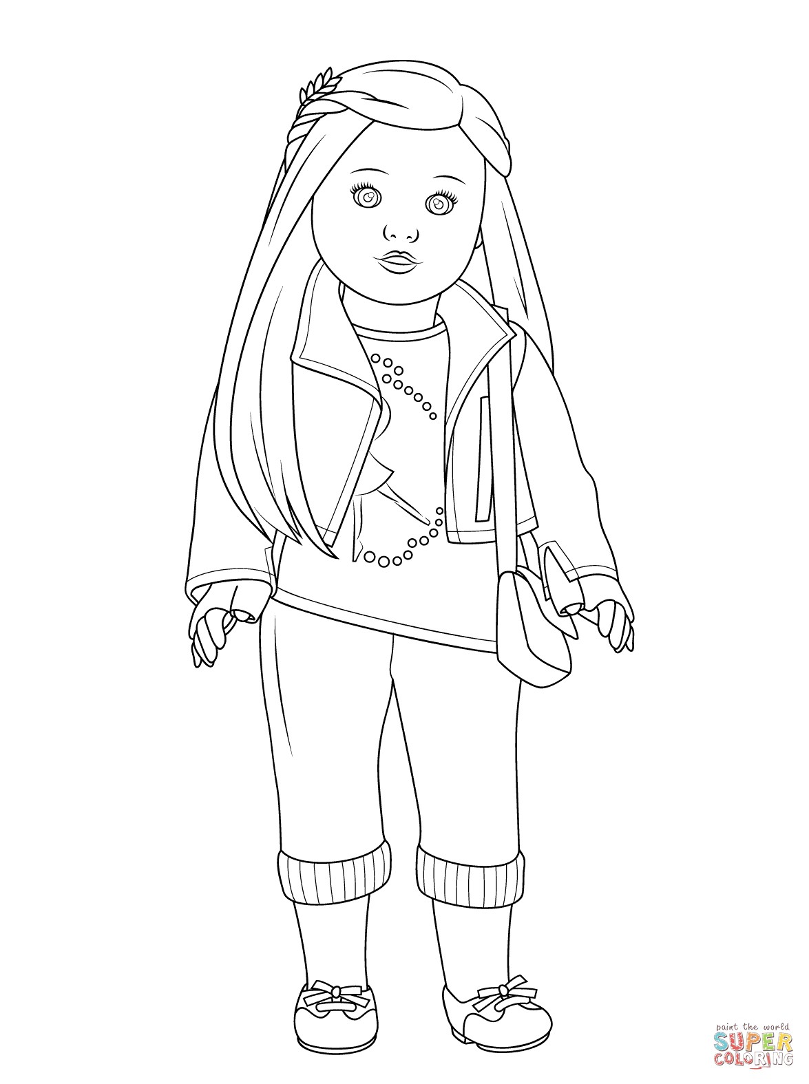 Awesome american girl doll printable coloring pages 8