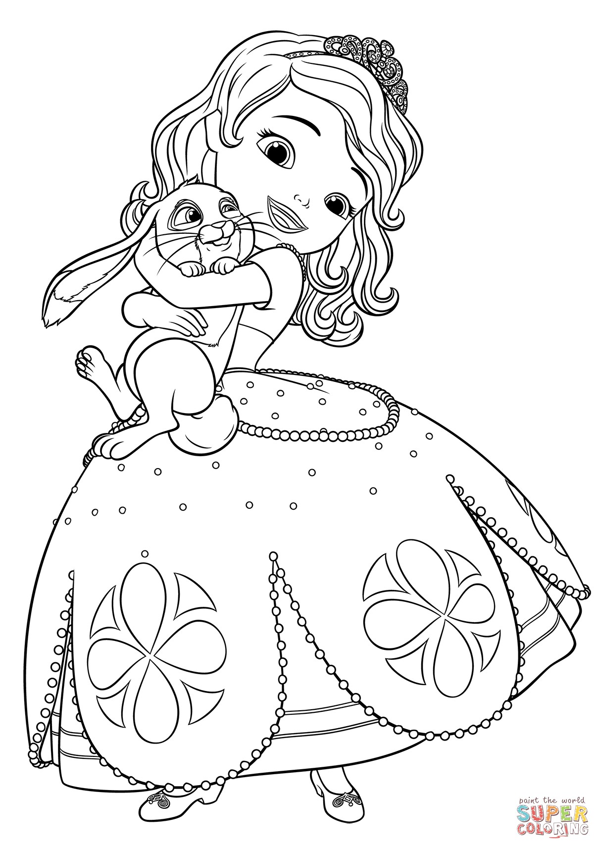 the Sofia and Clover coloring pages to view printable version or color it online patible with iPad and Android tablets