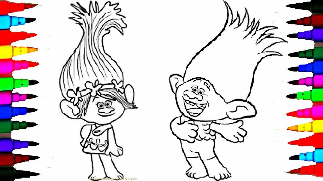 Coloring Pages Dreamworks TROLLS Book Videos For Children Trolls Page