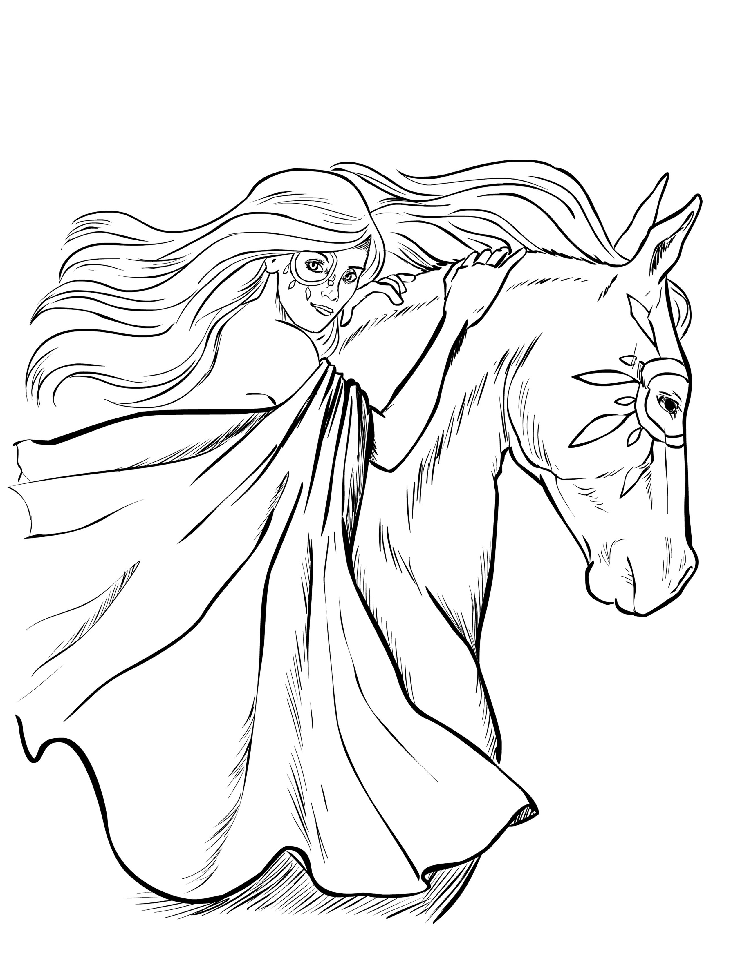 Free Horse Coloring Pages Selah Works Adult Books Color Print 20