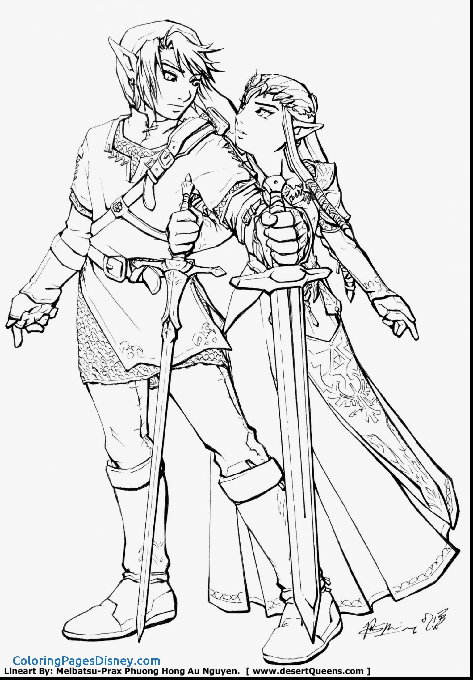 free coloring pages The Legend Zelda Coloring Pages Awesome Amazing Design Link of