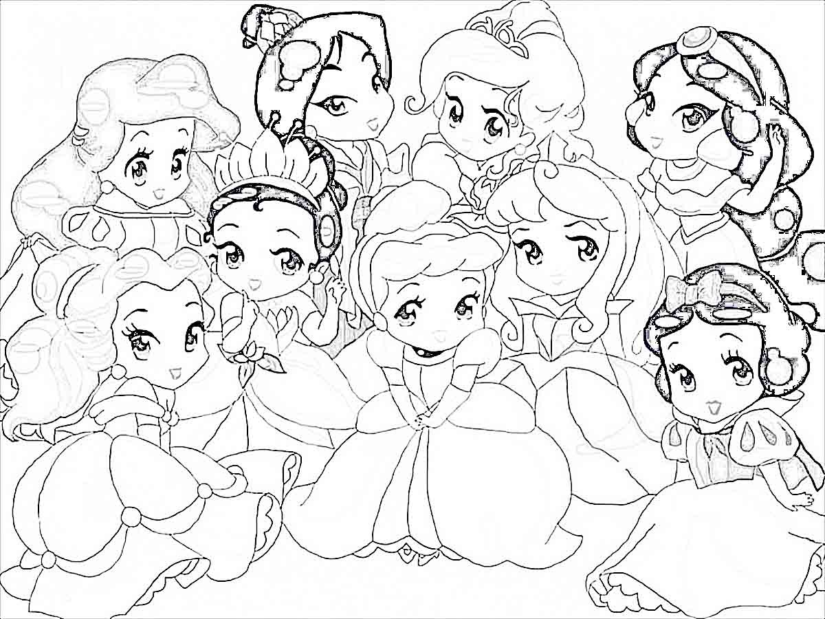 Little Princess Coloring Pages | BubaKids.com