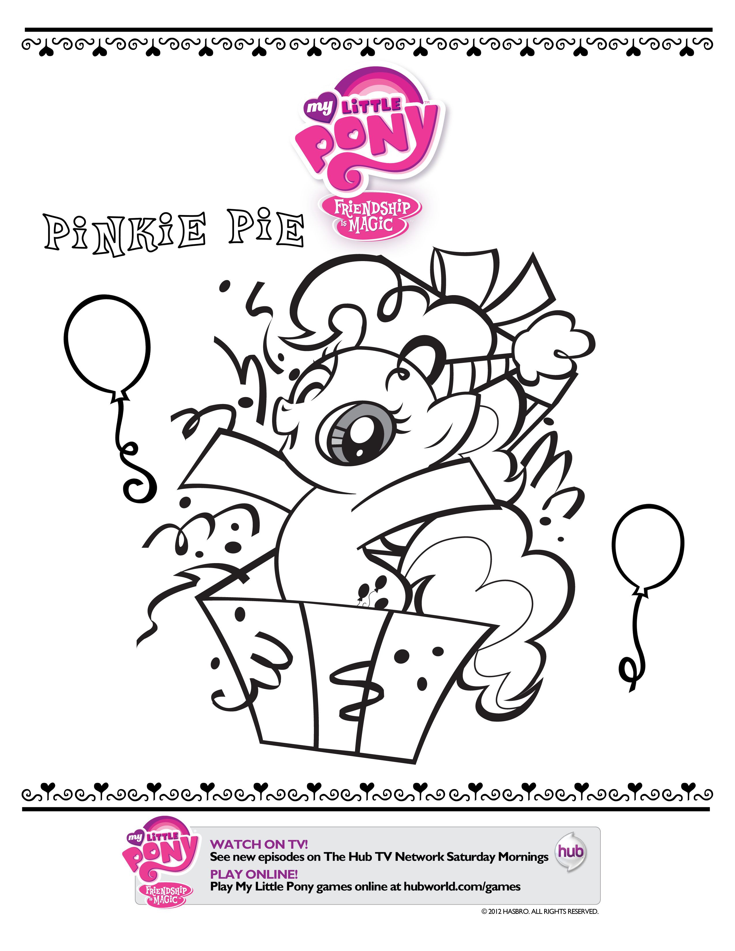 Best My Little Pony Birthday Coloring Pages 1 3 Sheets From Friendship Is Magic