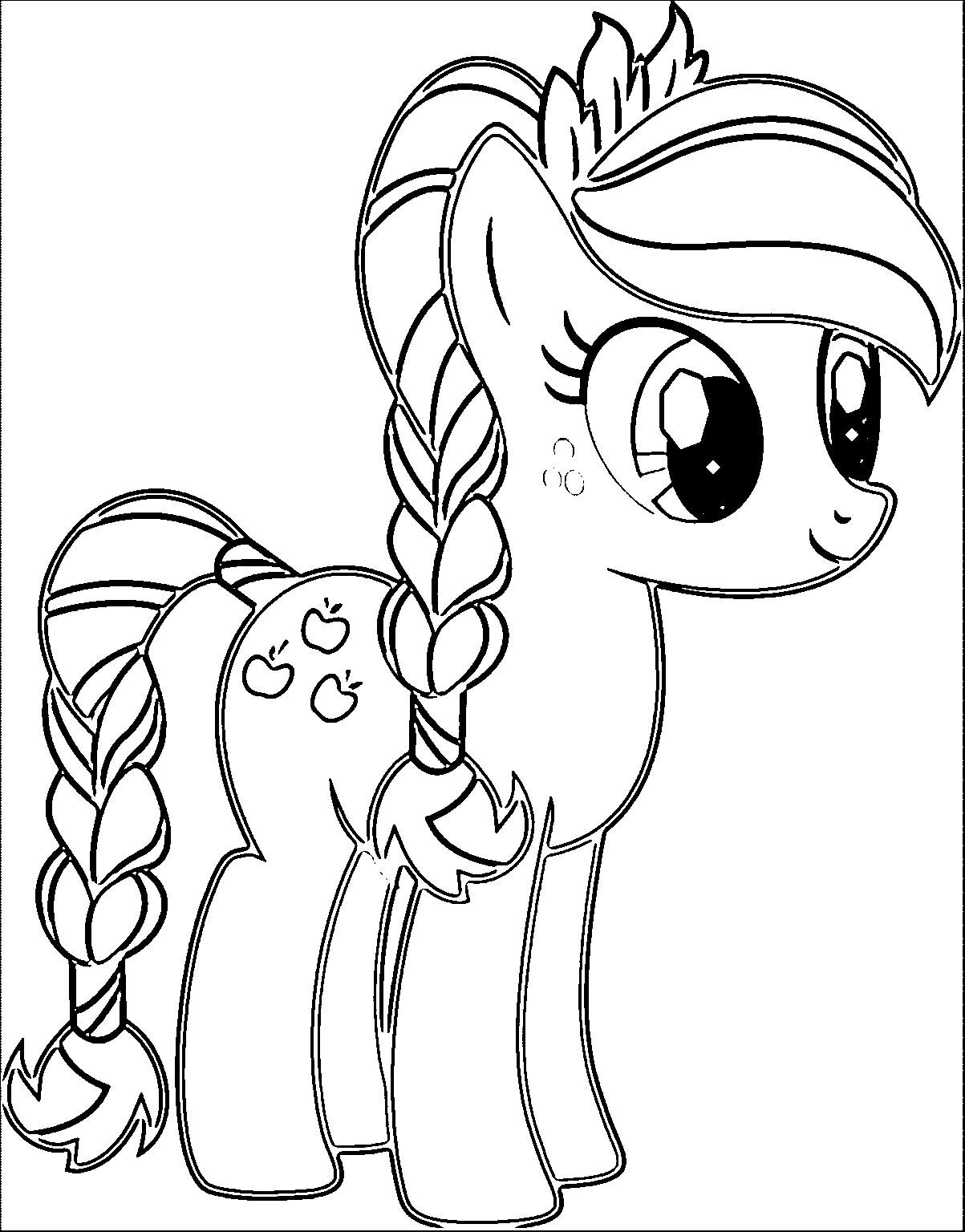 Pony Cartoon My Little Pony Coloring Page 003