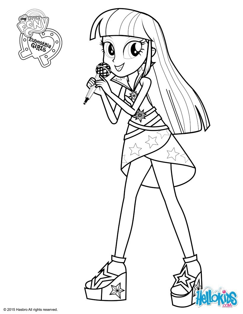Instructive Coloring Pages Twilight Sparkle Http Colorings Co My Little Pony Equestria Girls