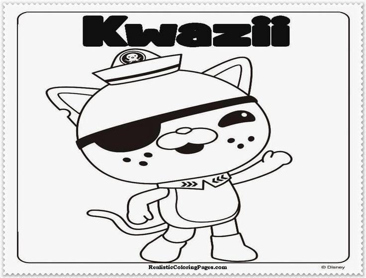 octonauts coloring pages disney cartoon coloring pages