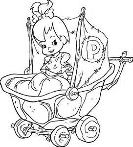 pebbels and bambam Cartoon Coloring Pages Bing Images