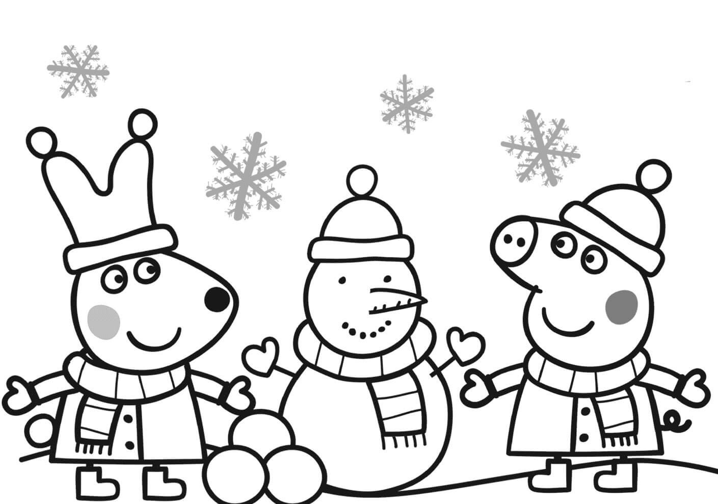 Peppa Pig Coloring Game Awesome Christmas Pig Coloring Pages to Print