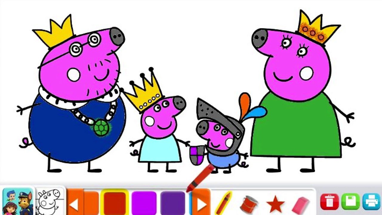Peppa Pig s Family Nick Jr Coloring Book Nick Jr Games Video Dailymotion