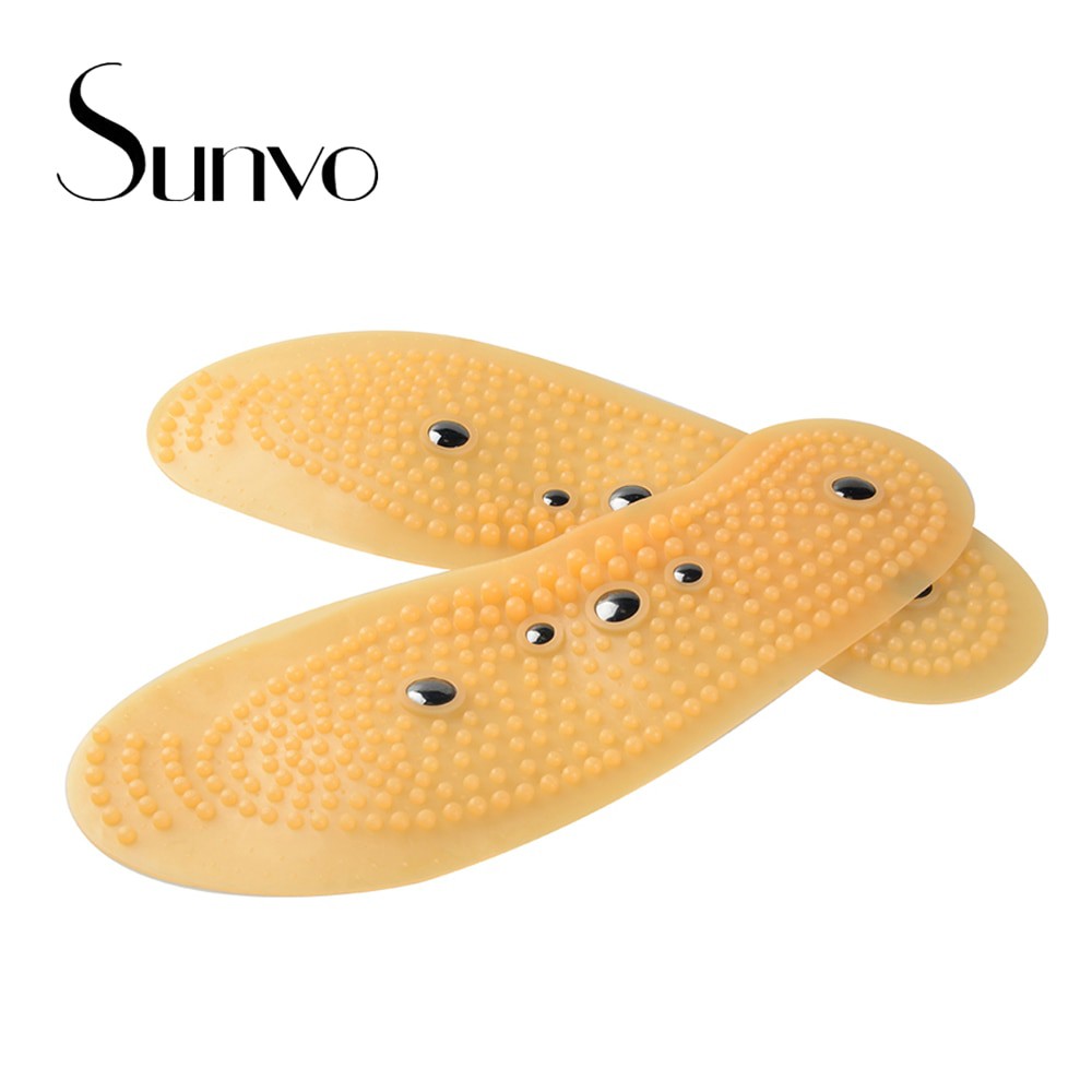 Sunvo Magnetic Therapy Massager Insoles Massage Shoes Insole Foot Magnet Shoe Pads Feet Health Care Shoe