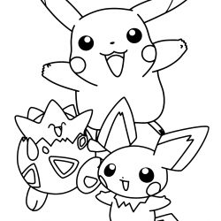 Pikachu and Charmander Coloring Pages - BubaKids.com
