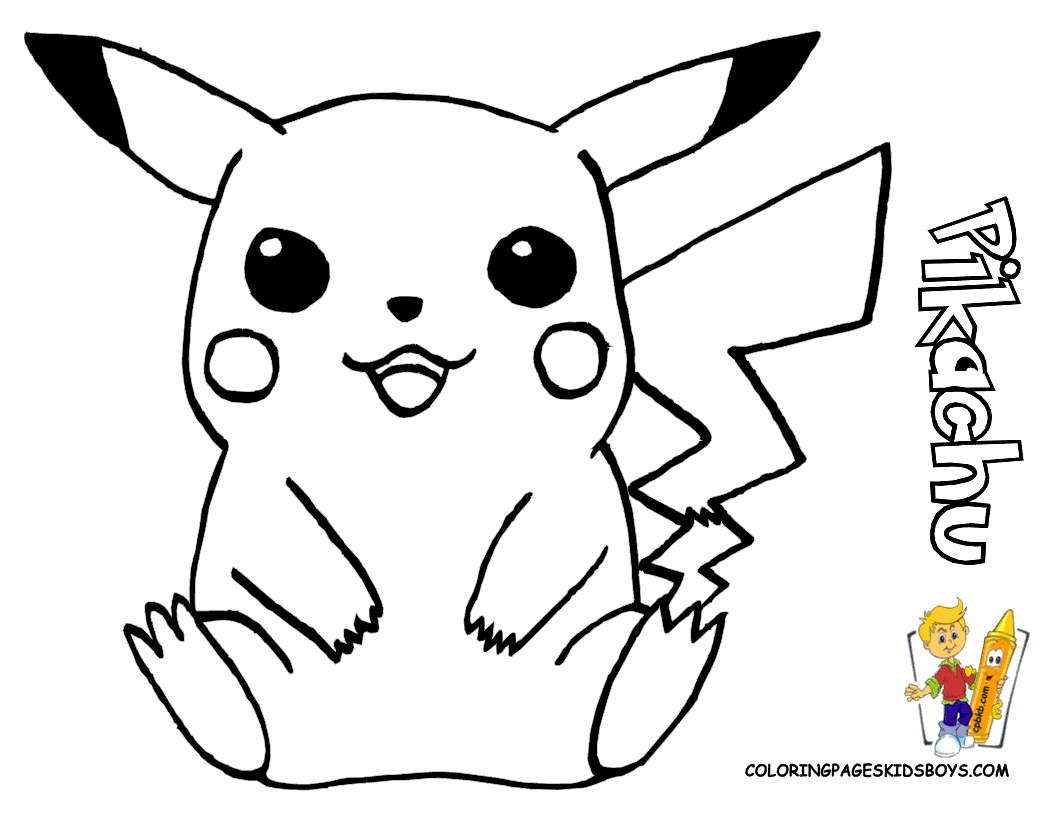 Pikachu Coloringagesokemon Free Baby And Friends Ash Kids Coloring Pages Kids Pikachu Coloring Pages