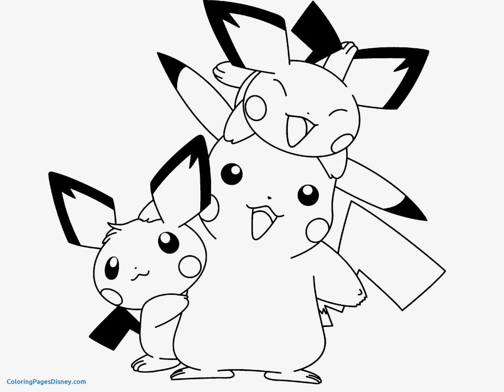 Pikachu Family Coloring Pages