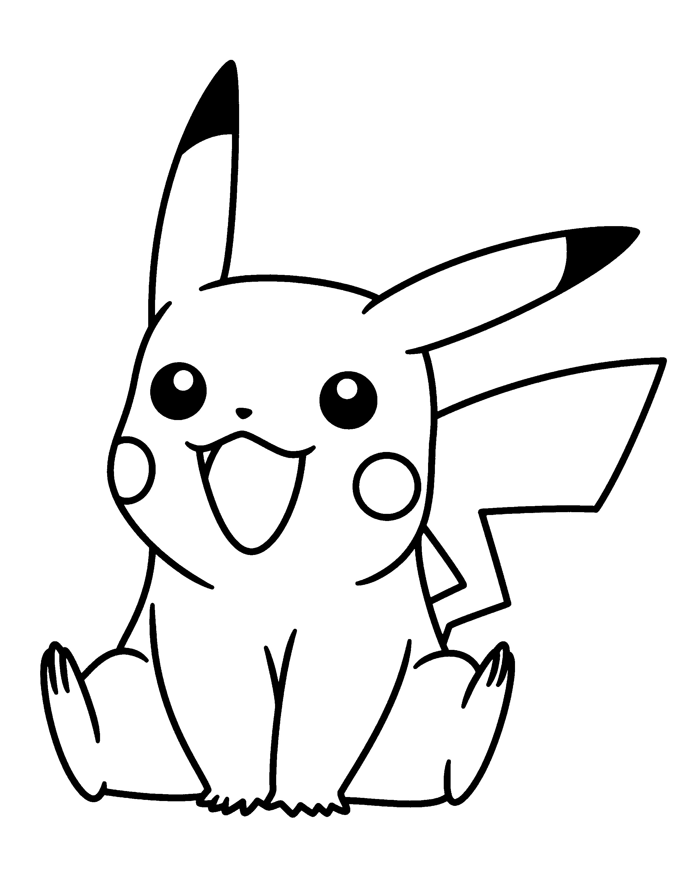 Pikachu Pokemon coloring pages